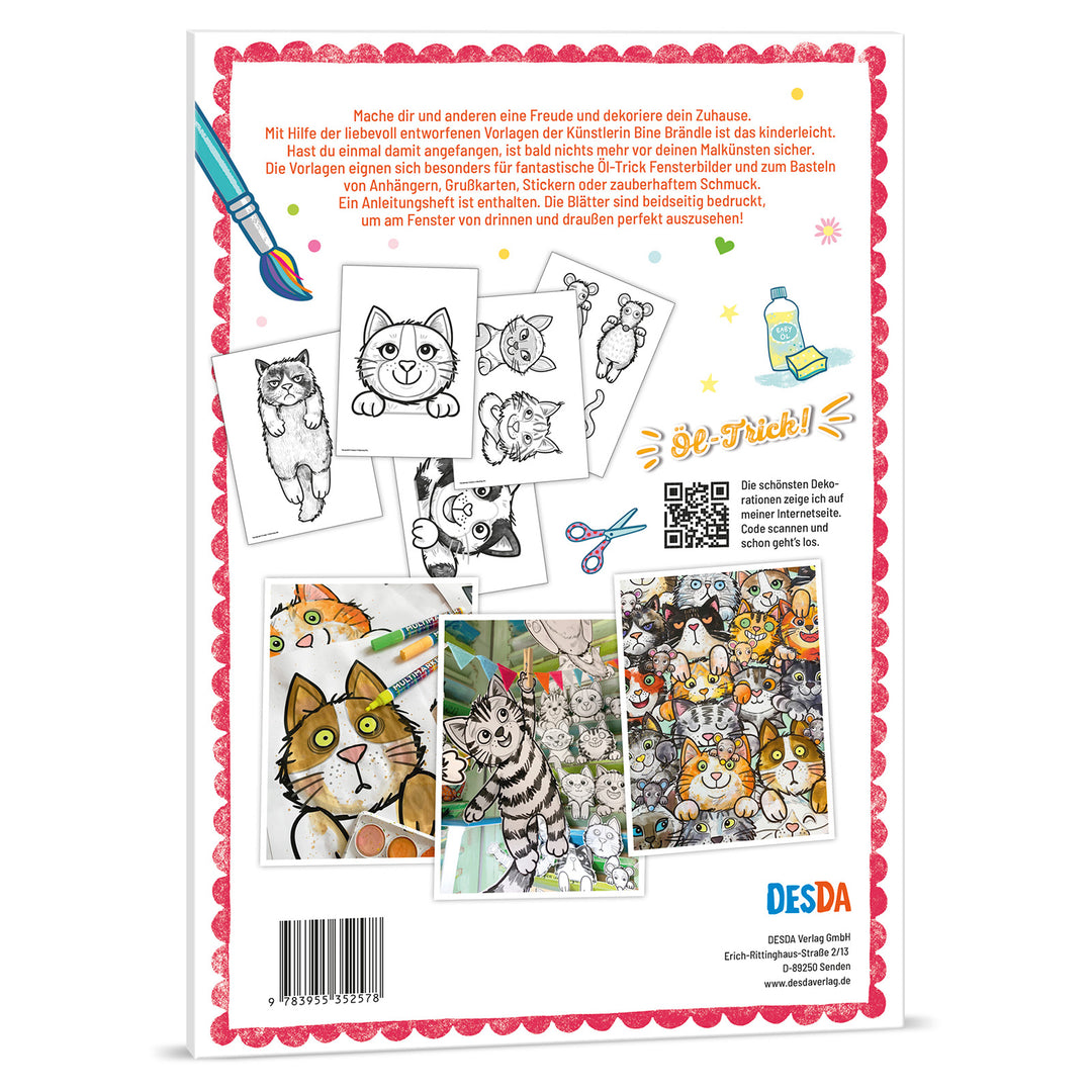 Deko- &amp; Bastelideen - KATZEN GESICHTER &amp; GIRLANDE