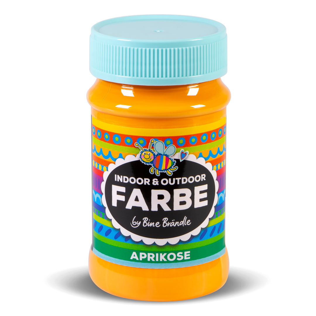 Aprikose Acrylfarbe in Kunststoffflasche für Bastelarbeiten im Innen- und Außenbereich 