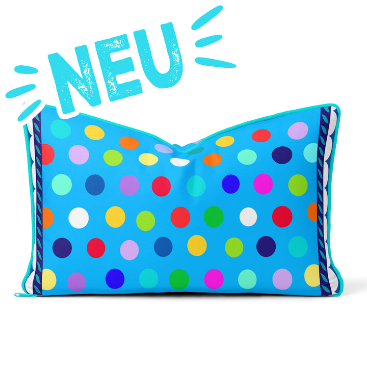Lieblingskissen – Konfetti blau