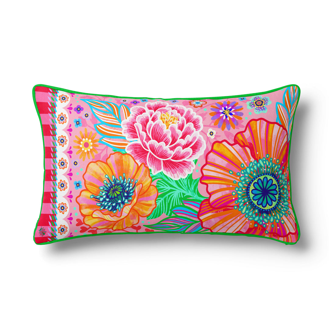 Lieblingskissen – Blumenzauber rosa