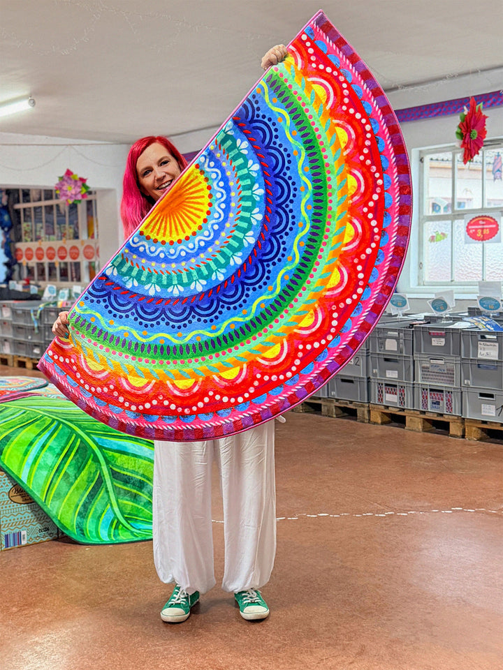 Kuschelmatte - Regenbogenmandala