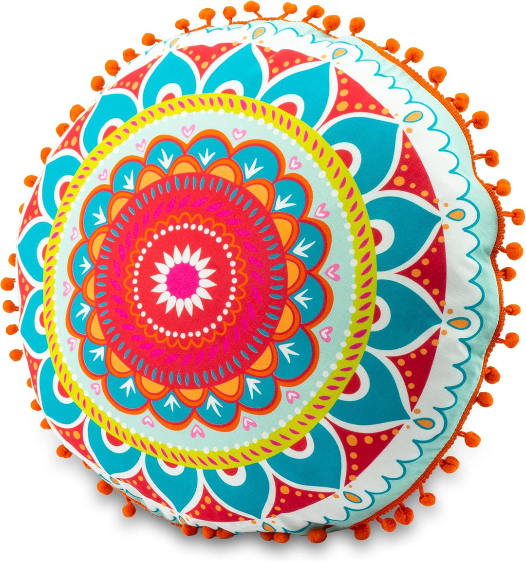 Dekokissen - Mandala Türkis - 50 cm