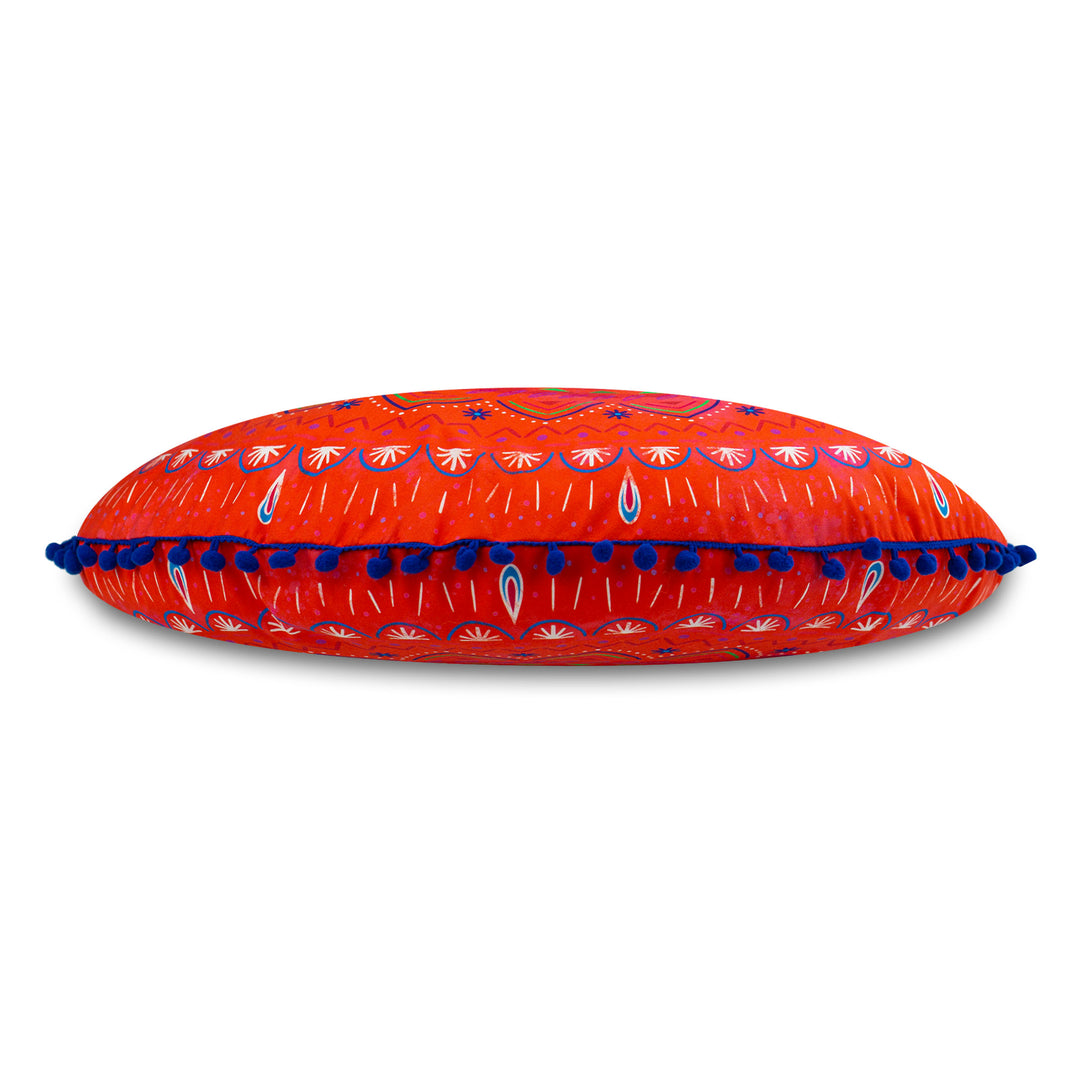 Dekokissen - Mandala Rotes Glück - 50 cm