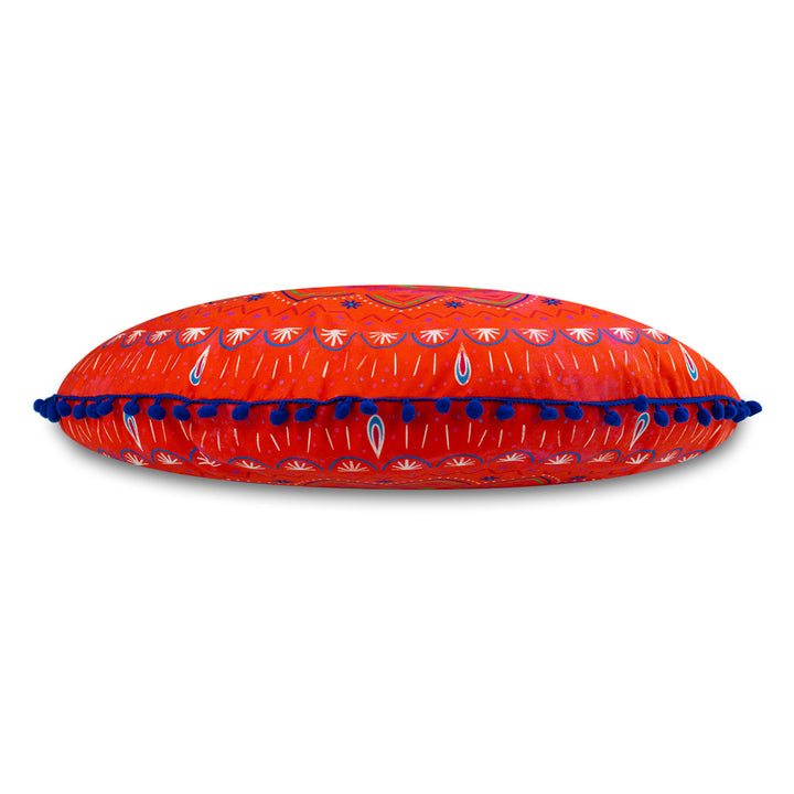 Dekokissen - Mandala Rotes Glück - 50 cm