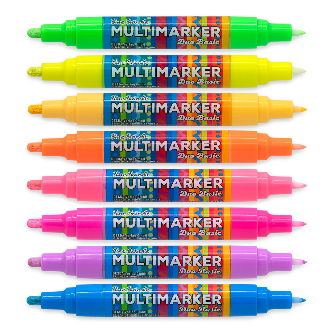 Multimarker Duo Basic Neonset	8 Stück
