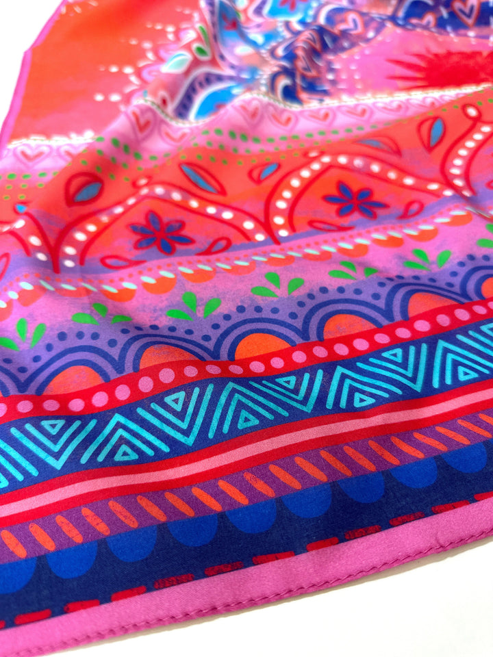 Tuch Mandala rot