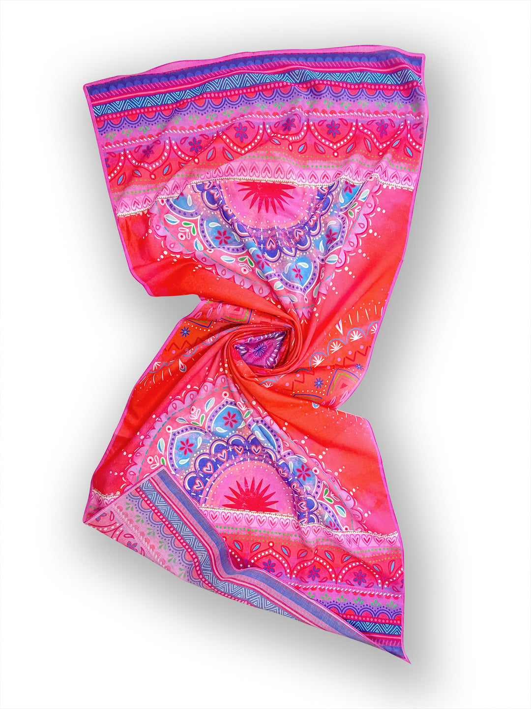 Tuch Mandala rot