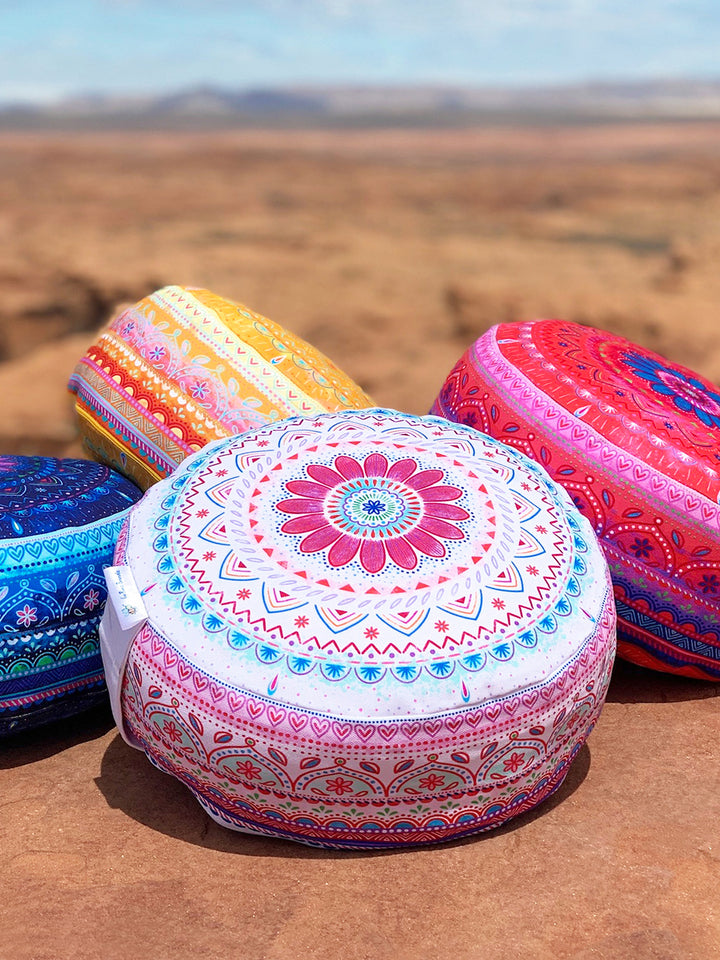 Yogakissen – Mandala rotes Glück