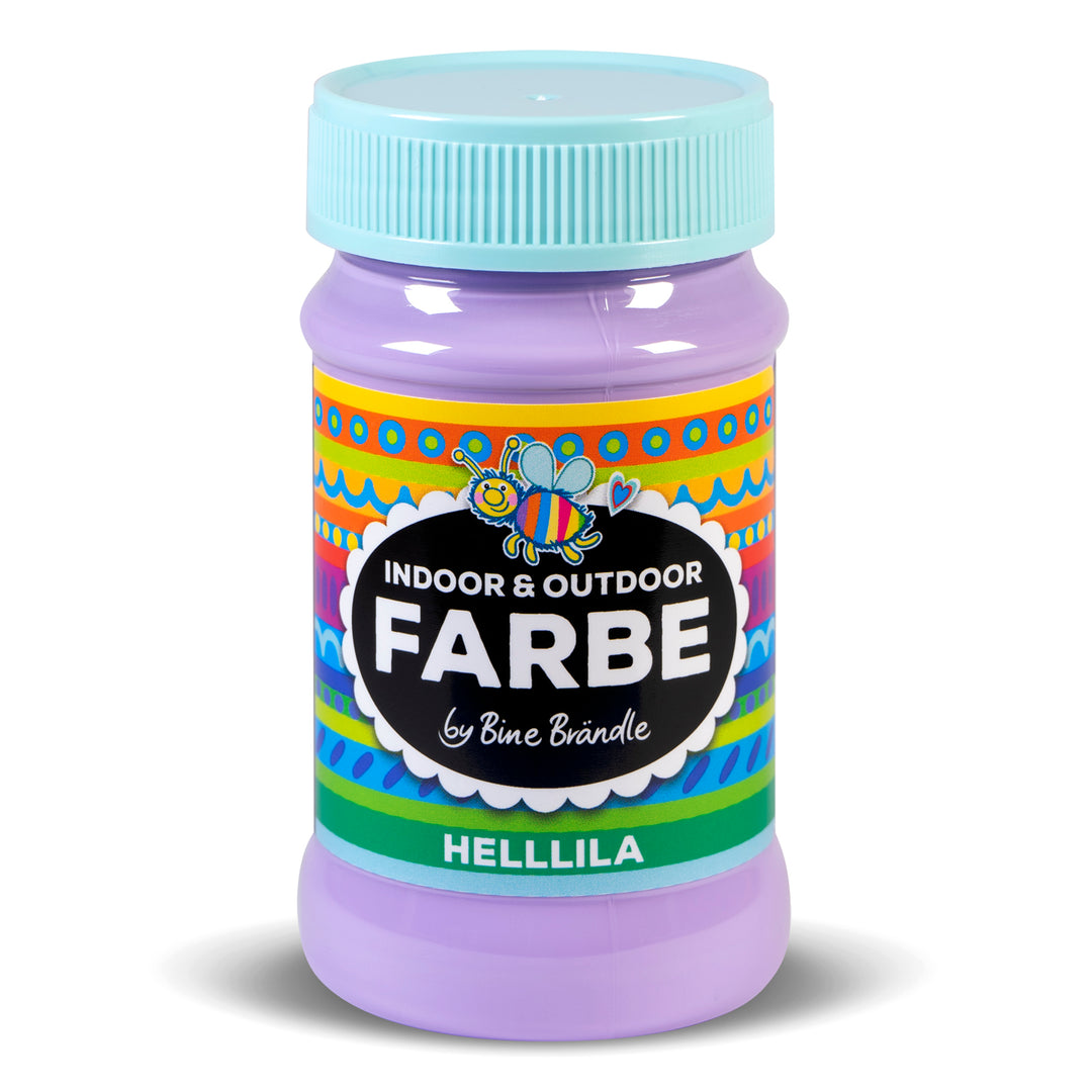Helllila Acrylfarbe in Kunststoffflasche für Bastelarbeiten im Innen- und Außenbereich 