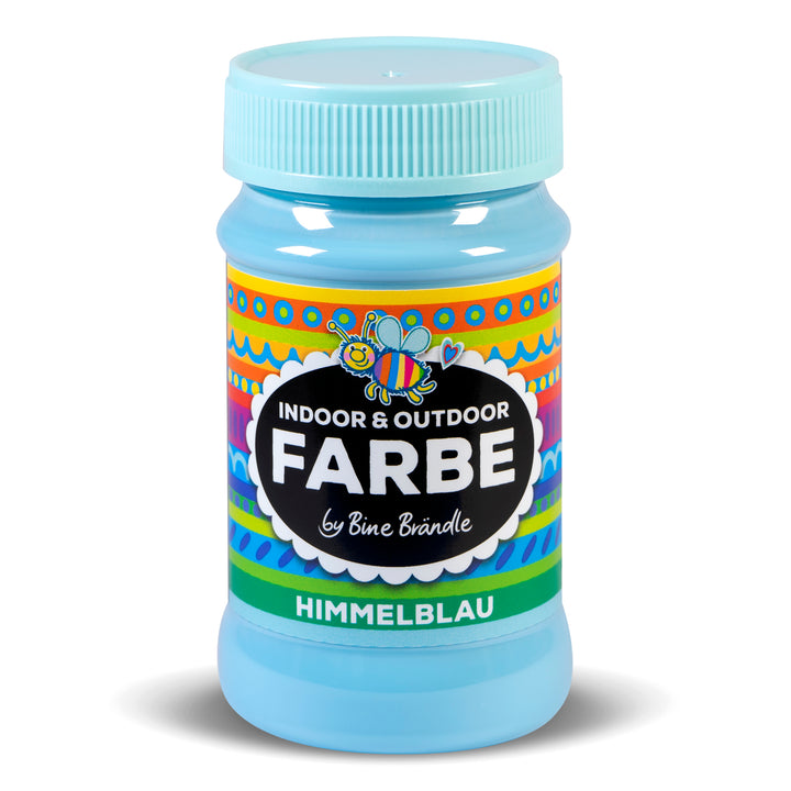 Himmelblau Acrylfarbe in Kunststoffflasche für Bastelarbeiten im Innen- und Außenbereich 