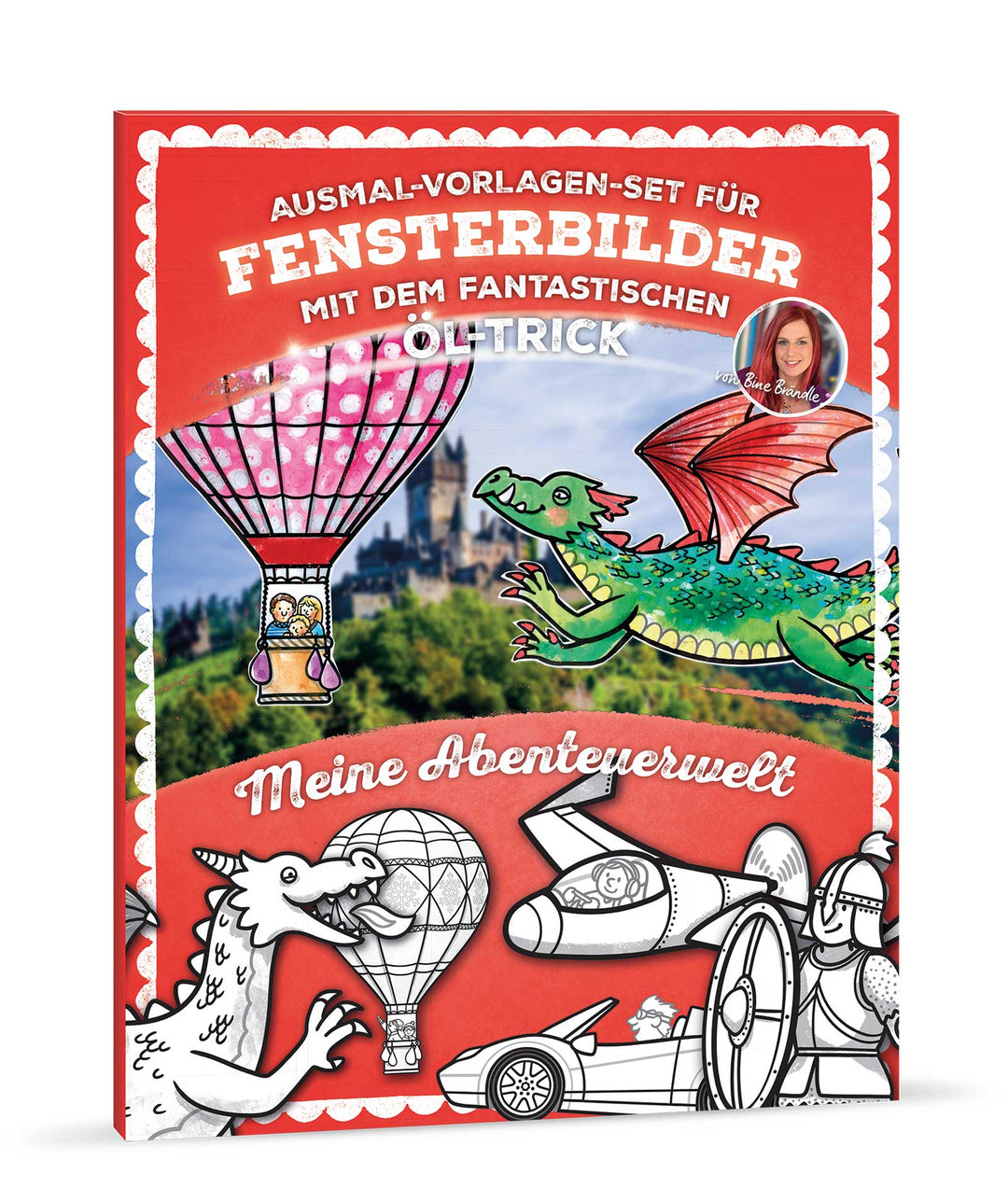 AUSMAL-VORLAGEN-SET FÜR FENSTERBILDER MIT DEM FANTASTISCHEN ÖL-TRICK Meine Abenteuerwelt