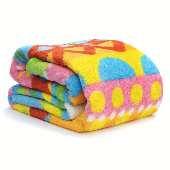 Kuscheldecke Regenbogenbunt