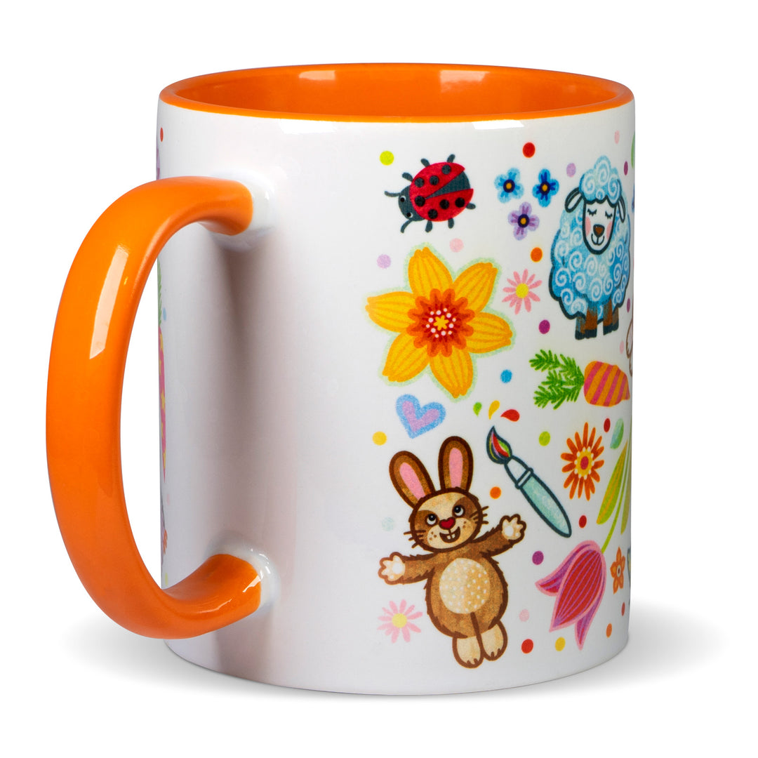 Osterkonfetti-Orange - Tasse